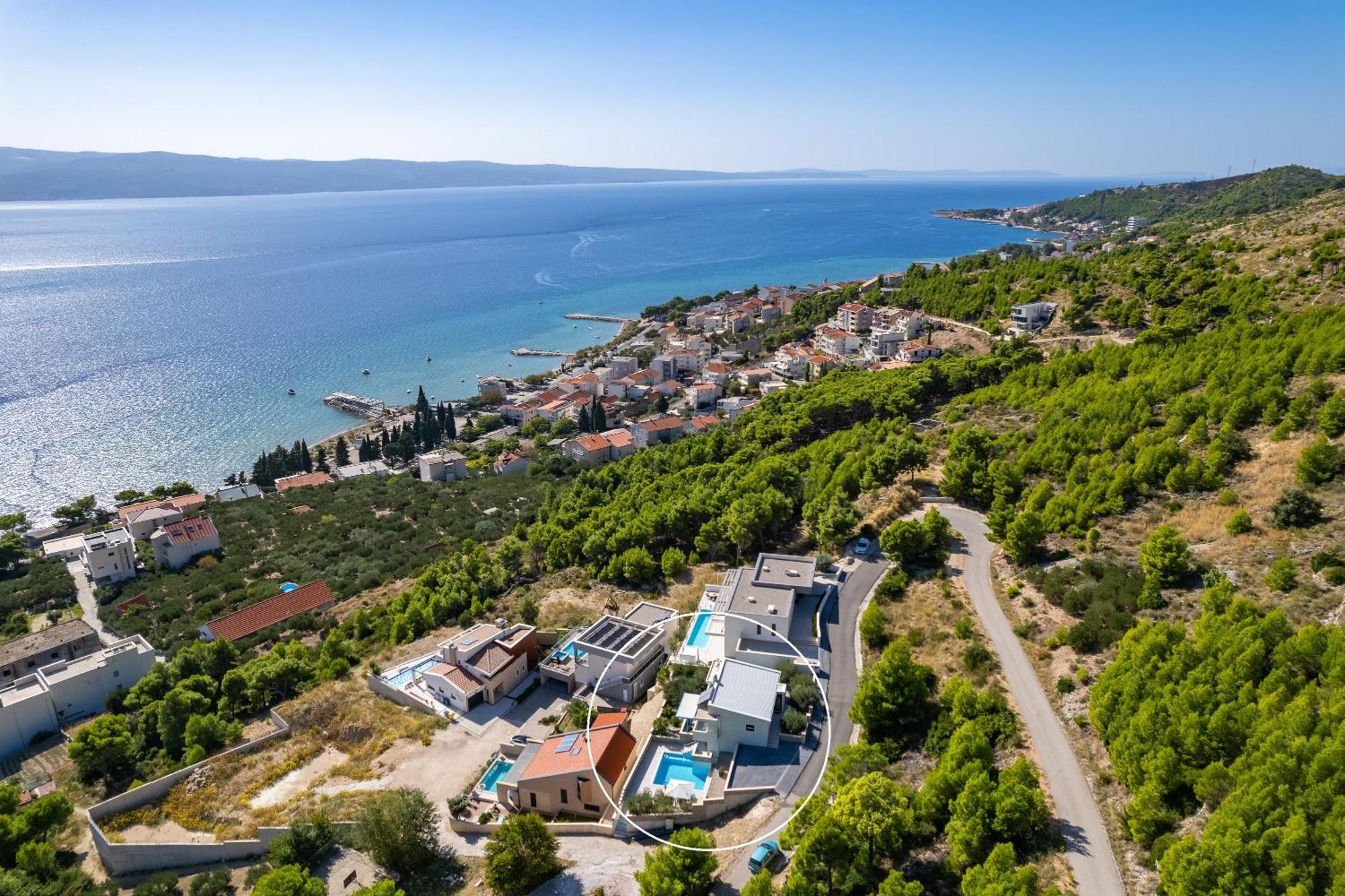 Villa Allegra With 32Msq Heated Pool, 300M Far From Sandy Beaches, Open Sea View Omiš Buitenkant foto