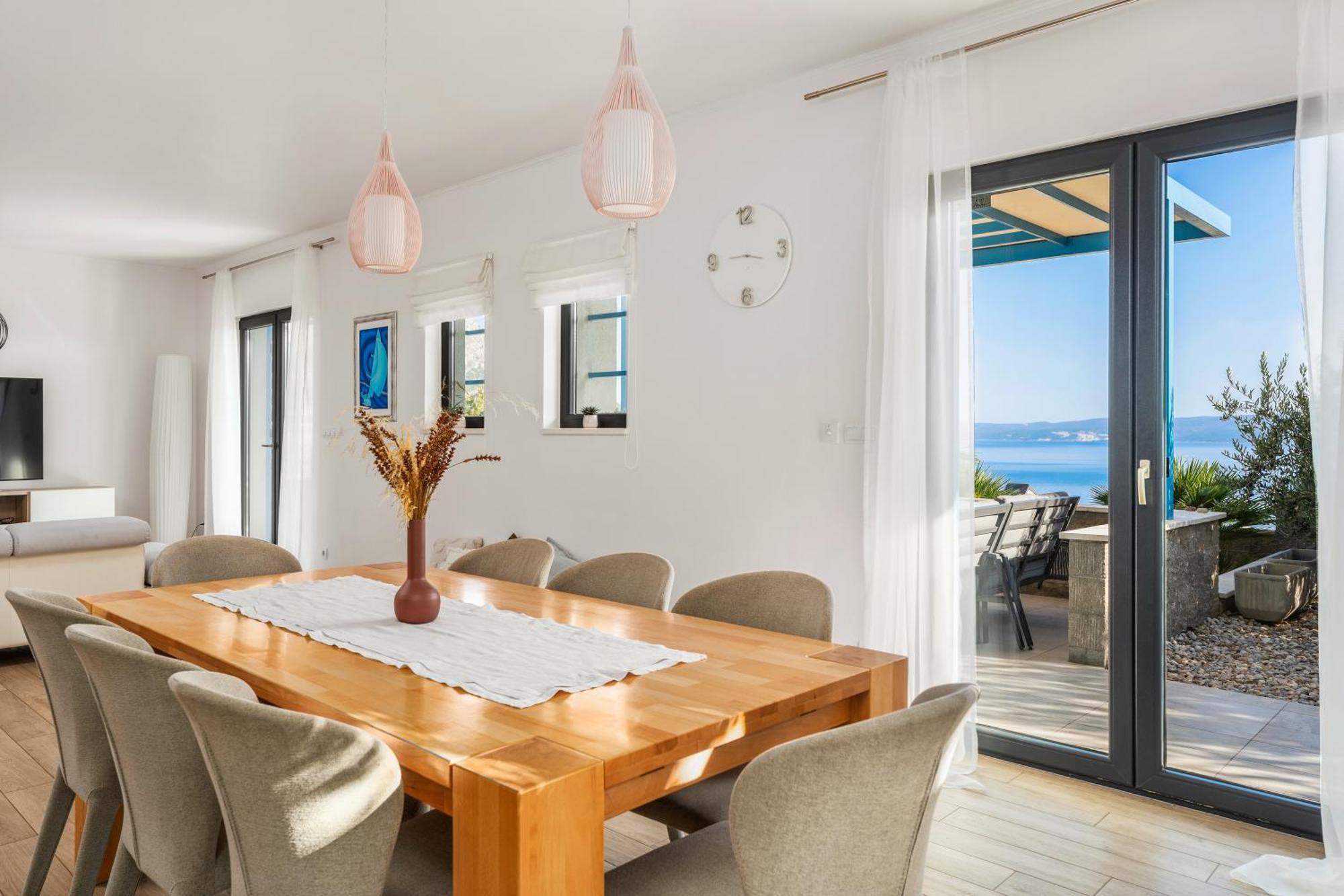 Villa Allegra With 32Msq Heated Pool, 300M Far From Sandy Beaches, Open Sea View Omiš Buitenkant foto